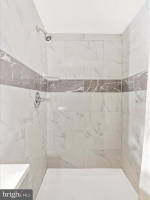 Bathroom, Glass Shower, Interior, Marble Walls