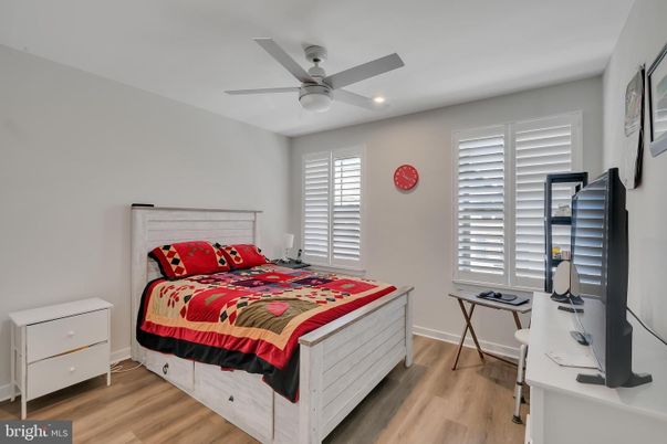 Bedroom, Home Office, Interior, Recessed Lighting, Wood Texture Flooring