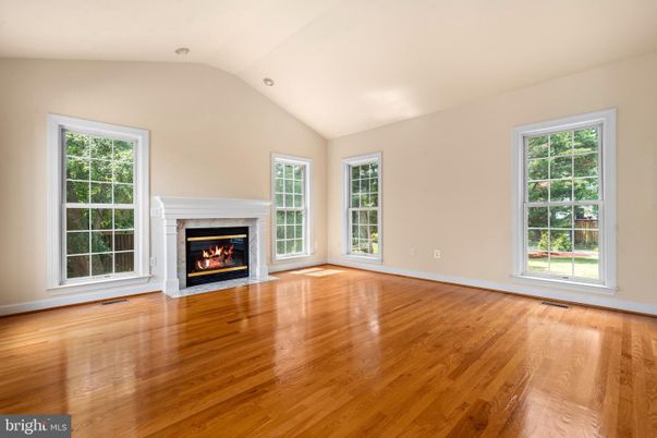 Empty room, Fireplace, Interior, Wood Texture Flooring