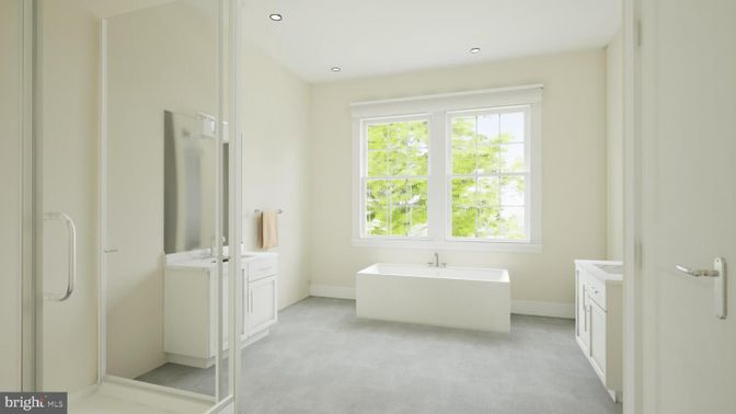 Bathroom, Free Standing Baths, Interior, Recessed Lighting