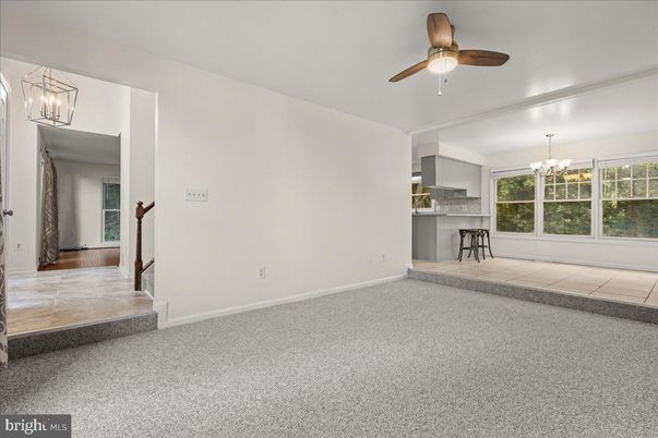 Chandelier, Empty room, Interior, Kitchen, Pendant Lights
