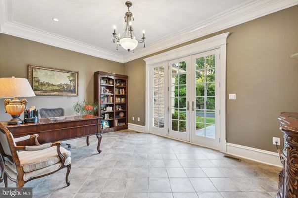 Chandelier, Home Office, Interior, Recessed Lighting