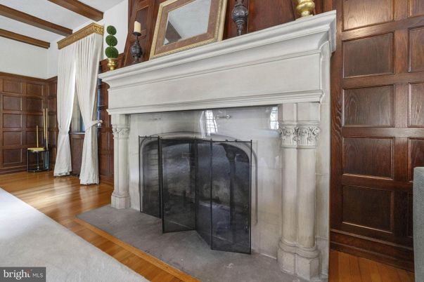 Fireplace, Interior, Wood Texture Flooring