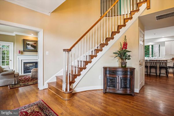Fireplace, Interior, Recessed Lighting, Wood Texture Flooring