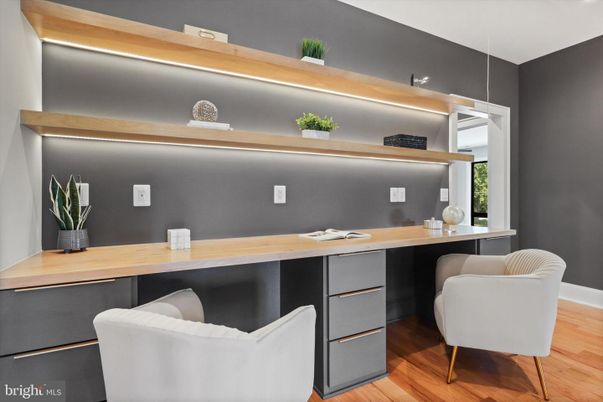 Home Office, Interior, Wood Texture Flooring
