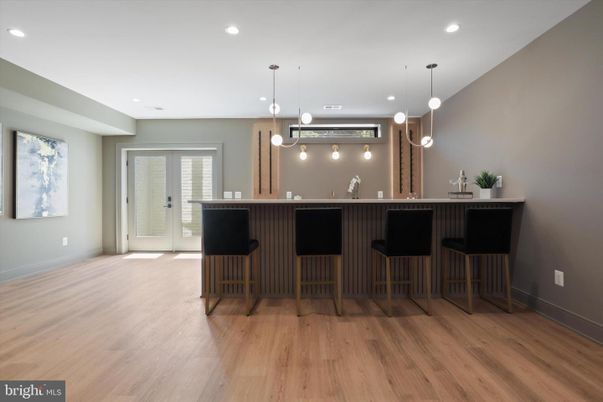 Interior, Pendant Lights, Recessed Lighting, Wood Texture Flooring