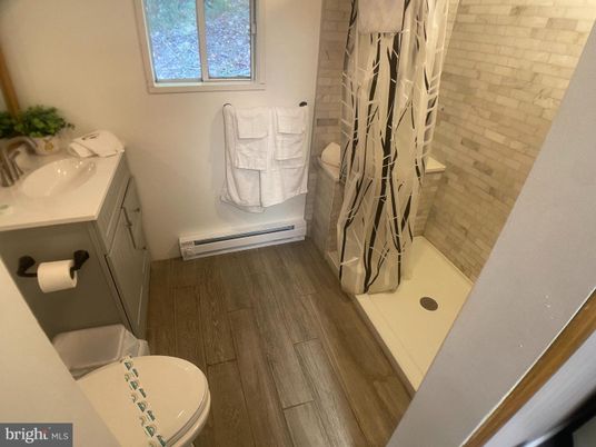 Bathroom, Interior, Wood Texture Flooring
