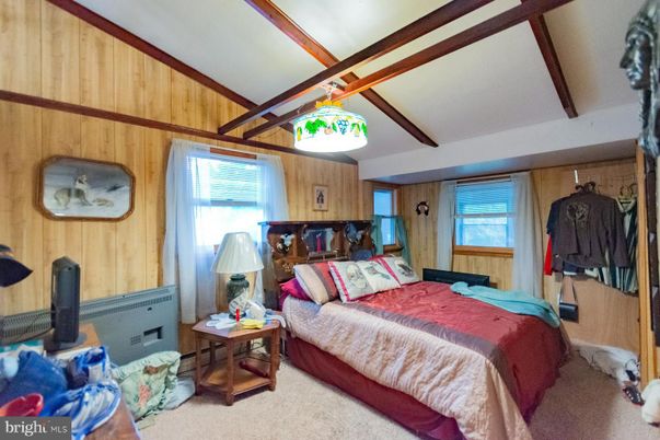 Bedroom, Interior, Wooden Beams, Wooden Walls