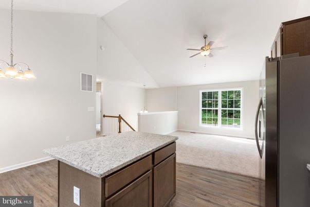 Interior, Kitchen, Pendant Lights, Wood Texture Flooring