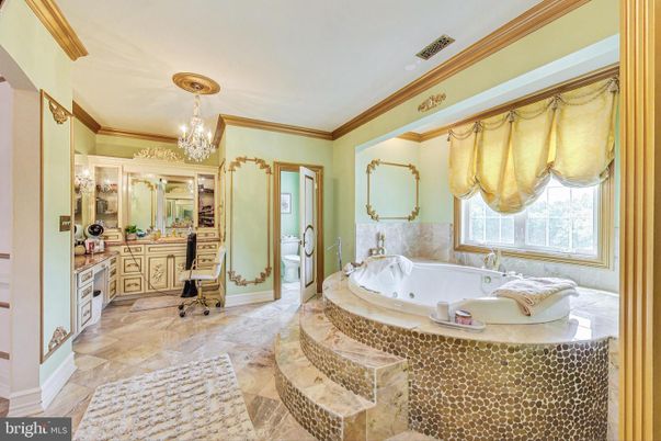 Bathroom, Chandelier, Interior