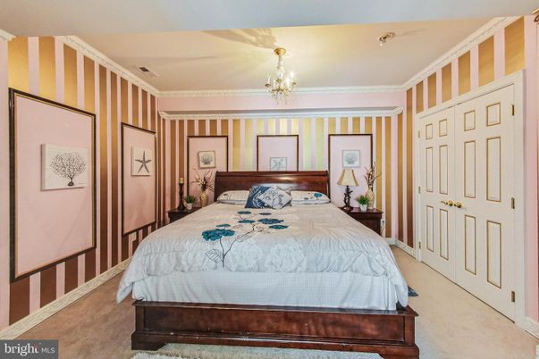 Bedroom, Chandelier, Interior