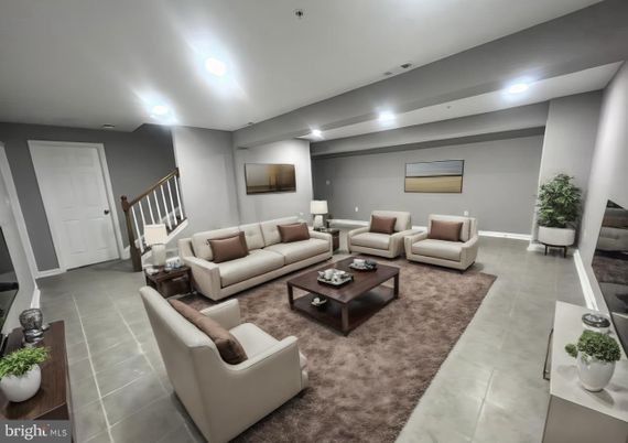 Interior, Living room, Recessed Lighting