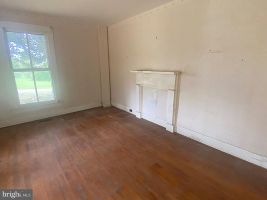Empty room, Fireplace, Interior, Wood Texture Flooring
