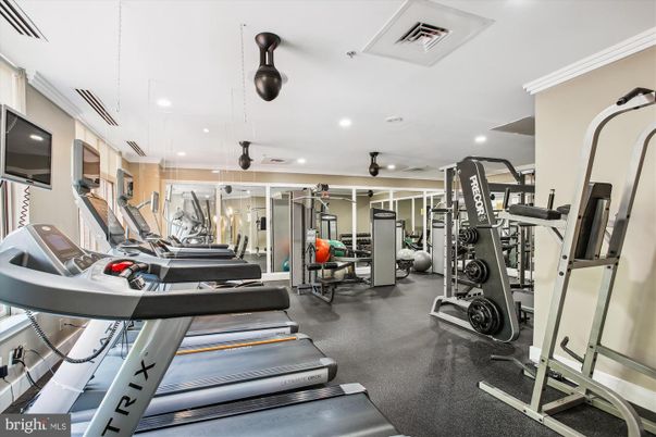 Fitness Equipment, Gym, Interior, Recessed Lighting