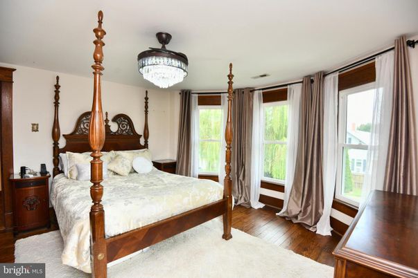 Bedroom, Chandelier, Interior, Wood Texture Flooring