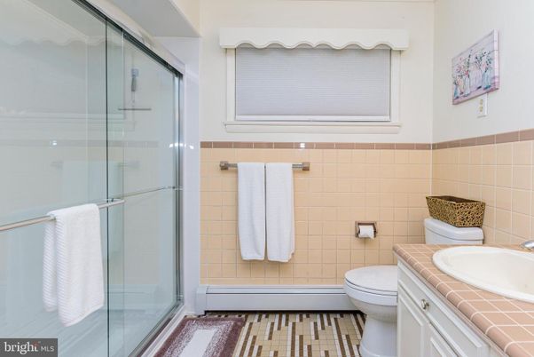 Bathroom, Glass Shower, Interior, Tile Countertops