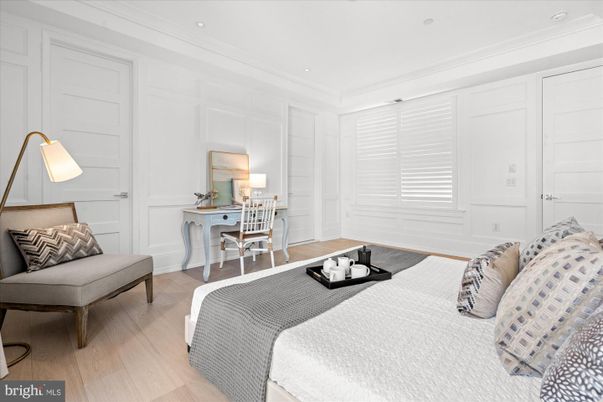 Bedroom, Home Office, Interior, Recessed Lighting, Wood Texture Flooring