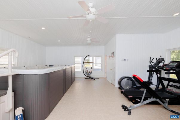 Fitness Equipment, Interior, Recessed Lighting