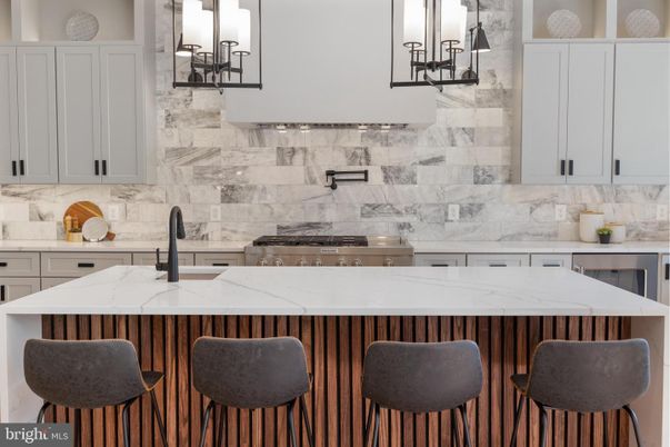 Interior, Kitchen, Marble Walls, Stainless Steel Appliances