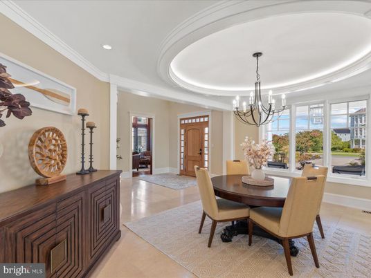 Chandelier, Dining room, Interior, Recessed Lighting
