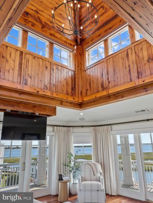 Chandelier, Interior, Wooden Beams, Wooden Ceilings, Wood Texture Flooring, Wooden Walls