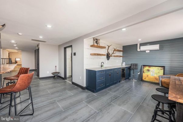 Interior, Kitchen, Marble Walls, Recessed Lighting