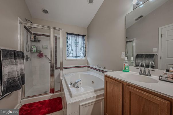 Bathroom, Dual Sink Vanities, Glass Shower, Interior