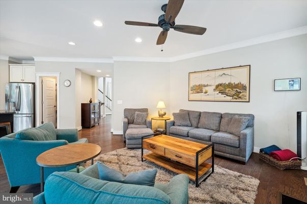 Interior, Kitchen, Living room, Recessed Lighting, Stainless Steel Appliances, Wood Texture Flooring