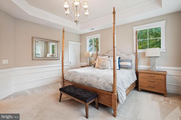 Bedroom, Chandelier, Interior