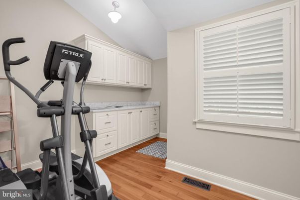 Fitness Equipment, Interior, Wood Texture Flooring