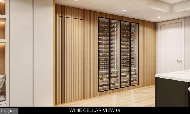 Interior, Recessed Lighting, Wine Storage, Wood Texture Flooring