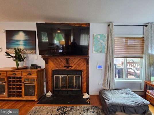 Fireplace, Interior, Wood Texture Flooring