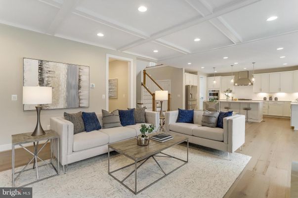 Interior, Kitchen, Living room, Pendant Lights, Recessed Lighting, Stainless Steel Appliances, Wood Texture Flooring