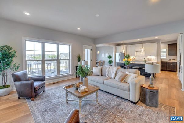 Dining room, Interior, Kitchen, Living room, Pendant Lights, Recessed Lighting, Wood Texture Flooring