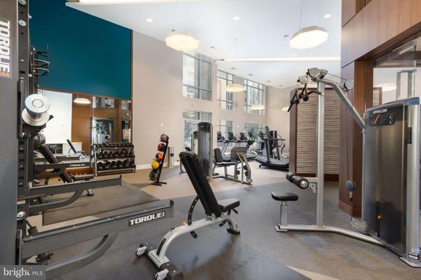 Fitness Equipment, Gym, Interior, Pendant Lights, Recessed Lighting