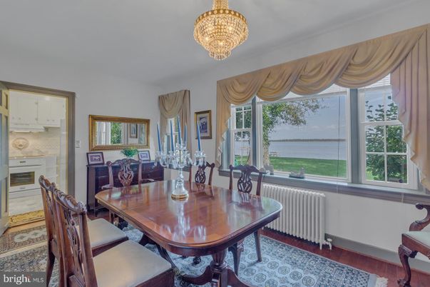 Chandelier, Dining room, Interior, Water, Wood Texture Flooring