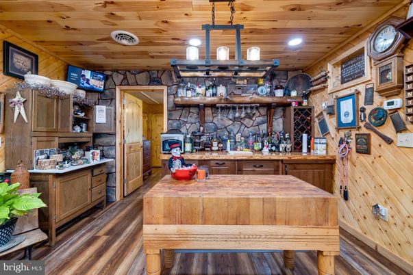 Interior, Pendant Lights, Recessed Lighting, Wooden Ceilings, Wood Texture Flooring, Wooden Walls