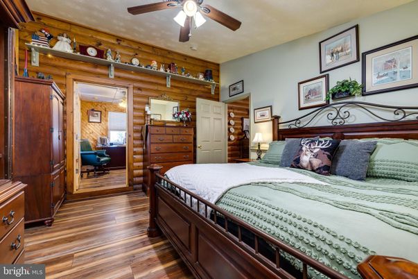 Bedroom, Interior, Wood Texture Flooring, Wooden Walls
