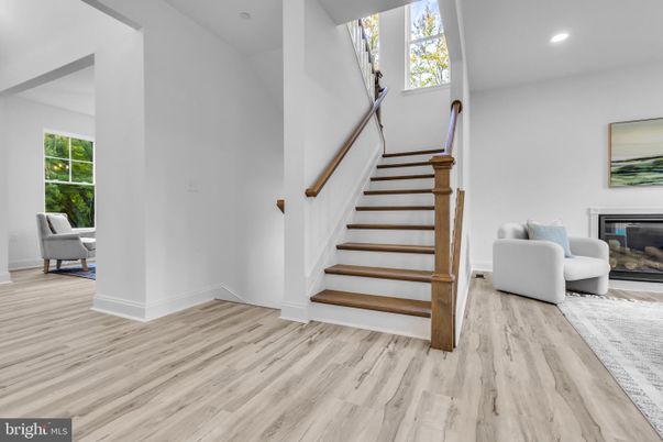 Fireplace, Interior, Recessed Lighting, Wood Texture Flooring