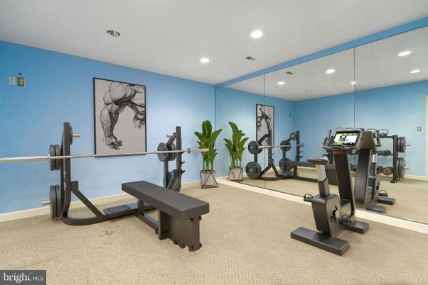 Fitness Equipment, Interior, Recessed Lighting