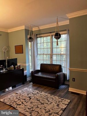 Home Office, Interior, Pendant Lights, Wood Texture Flooring