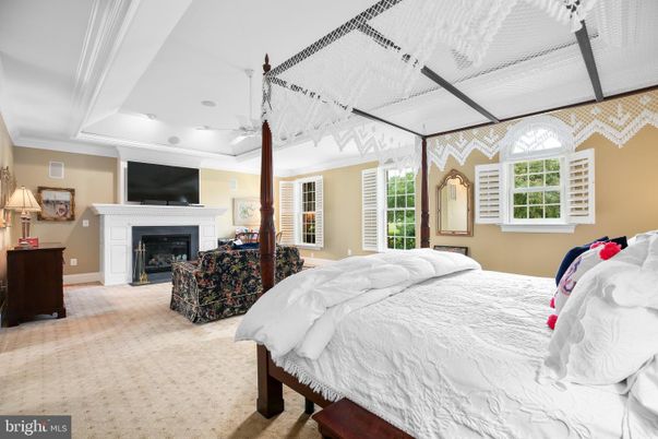 Bedroom, Fireplace, Interior, Recessed Lighting