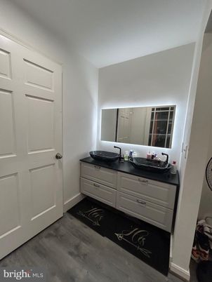 Bathroom, Dual Sink Vanities, Interior, Wood Texture Flooring