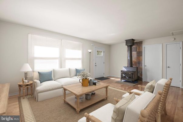 Fireplace, Interior, Living room, Stone Walls, Wood Texture Flooring