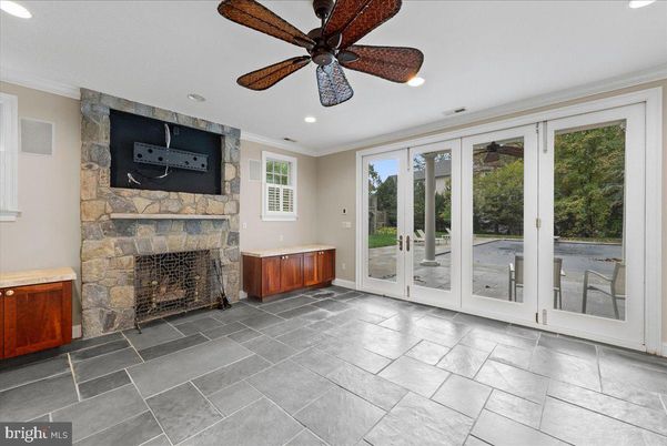 Empty room, Fireplace, Interior, Recessed Lighting
