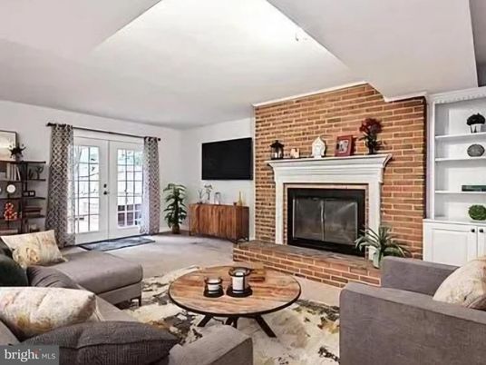 Fireplace, Interior, Living room, Stone Walls