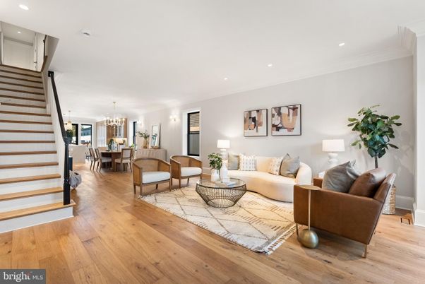 Chandelier, Dining room, Interior, Living room, Pendant Lights, Recessed Lighting, Wood Texture Flooring