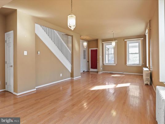 Empty room, Interior, Pendant Lights, Wood Texture Flooring