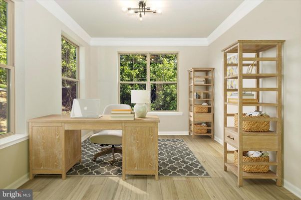 Home Office, Interior, Wood Texture Flooring