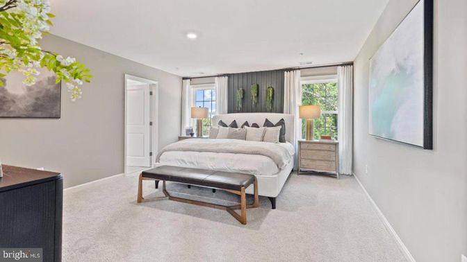 Bedroom, Interior, Recessed Lighting